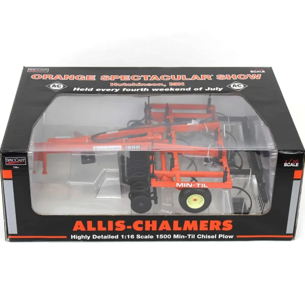 Manufacturer_SpecCast Implements<1/16 Allis Chalmers 1500 Min-Til Chisel Plow, 2024 Orange Spectacular Show