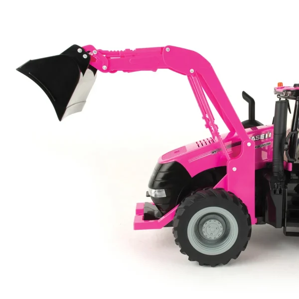 Manufacturer_ERTL Tractors<1/16 Big Farm PINK Case IH Magnum Tractor with Loader and Lights & Sounds