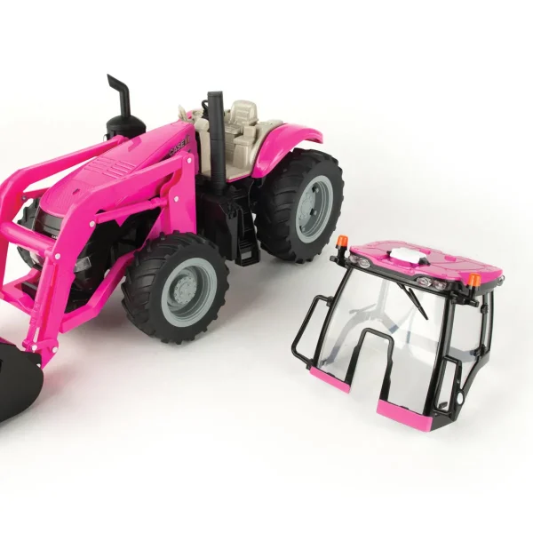 Manufacturer_ERTL Tractors<1/16 Big Farm PINK Case IH Magnum Tractor with Loader and Lights & Sounds