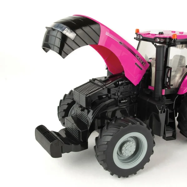 Manufacturer_ERTL Tractors<1/16 Big Farm PINK Case IH Magnum Tractor with Loader and Lights & Sounds