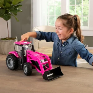 Manufacturer_ERTL Tractors<1/16 Big Farm PINK Case IH Magnum Tractor with Loader and Lights & Sounds