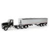 Manufacturer_ERTL Tractors<1/16 Big Roads Black Peterbilt Model 367 with Grain Trailer and Lights & Sounds