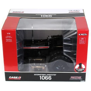 Manufacturer_ERTL Tractors<Black Chase Unit ~ 1/16 International Harvester 1066 Black Stripe with Rear Duals, ERTL Prestige Collection