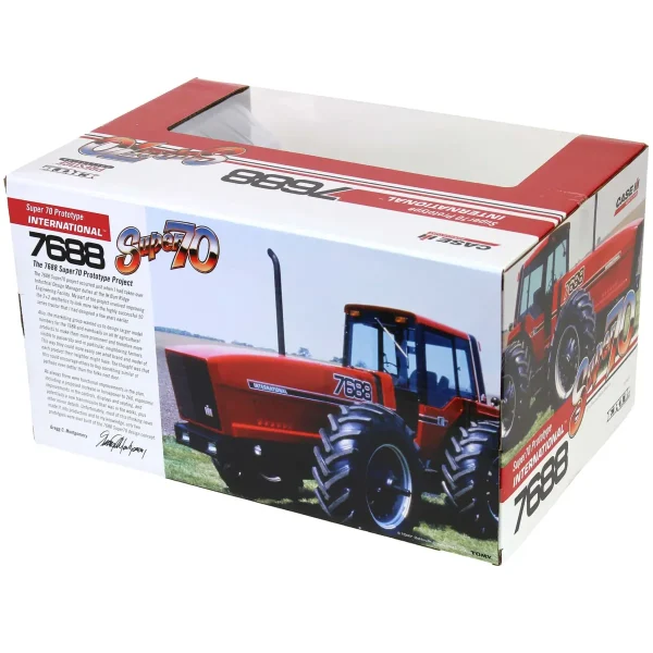 Manufacturer_ERTL Tractors<Black Chase Unit ~ 1/16 International 7688 Super 70 Series 2+2, 3rd in Outback Toys Exclusive Series
