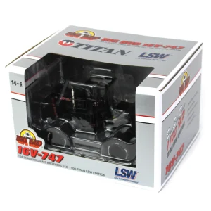 Manufacturer_First Gear, Inc. Tractors<Black Edition ~ 1/64 High Detail Big Bud 16V-747 Silver Series Detroit 1100 HP with Titan Goodyear LSW Tires