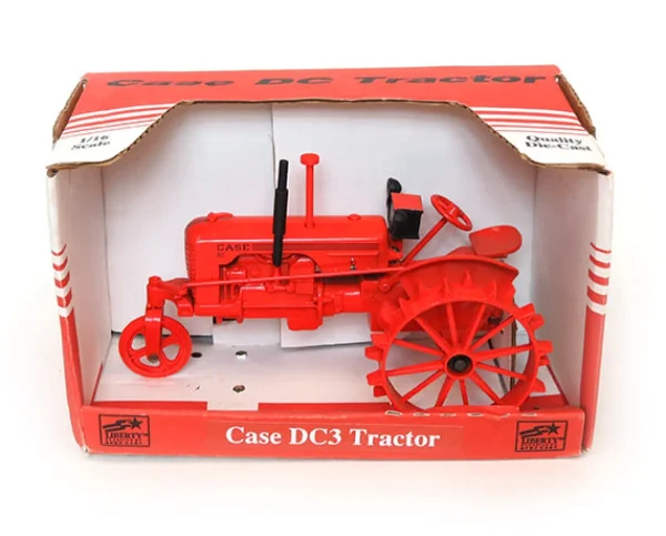Manufacturer_SpecCast Tractors<1/16 Case DC3 Tractor with Single Wheel on Steel Wheels