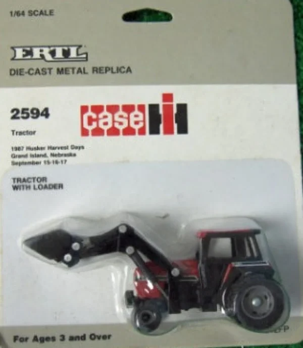Manufacturer_ERTL Tractors<1/64 Case IH 2594 with Loader, 1987 Husker Harvest Days, Grand Is., NE