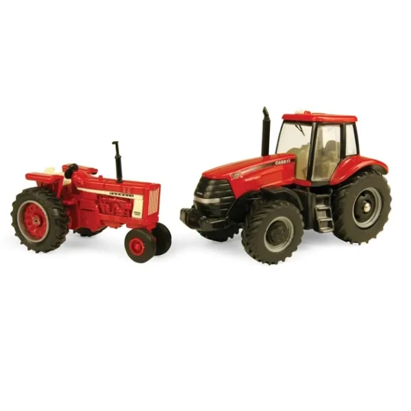 Manufacturer_ERTL Tractors<1/64 Case IH Burr Ridge 50th Anniversary Farmall 806 & Magnum 335 Set