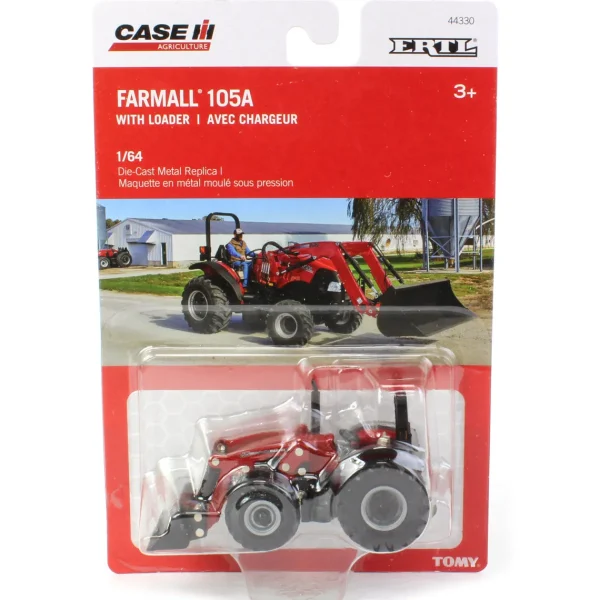 Manufacturer_ERTL Tractors<1/64 Case IH Farmall 105A Tractor with Loader