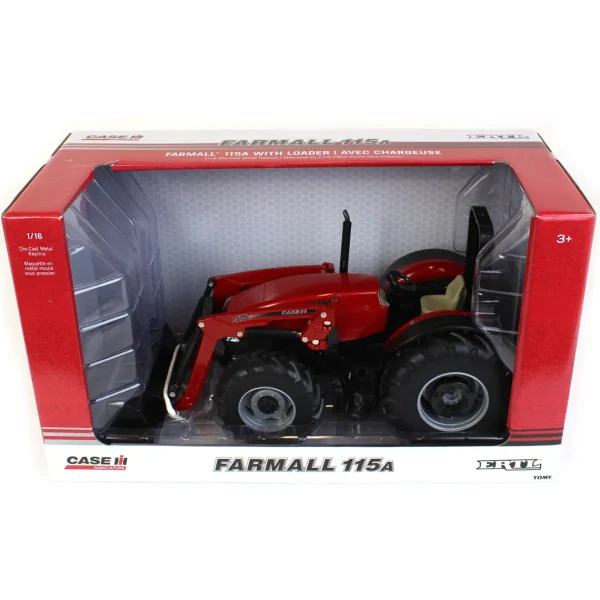 Manufacturer_ERTL Tractors<1/16 Case IH Farmall 115A with L575 Loader