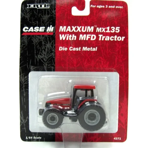 Manufacturer_ERTL Tractors<1/64 Case IH MX135 Maxxum Tractor with MFD by ERTL