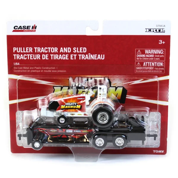 Manufacturer_ERTL Pulling Tractors<1/64 Case IH "Mighty Magnum" Magnum Pulling Tractor with Pulling Sled