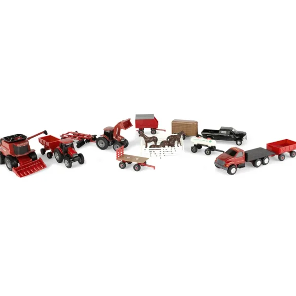 Manufacturer_ERTL Tractors<1/64 Case IH Tractor and Vehicle 20 Piece Value Set