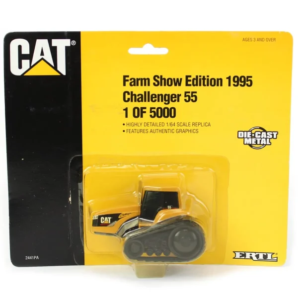 Manufacturer_ERTL Tractors<1/64 CAT Challenger 55, 1995 Farm Show Edition, 1 of 5000