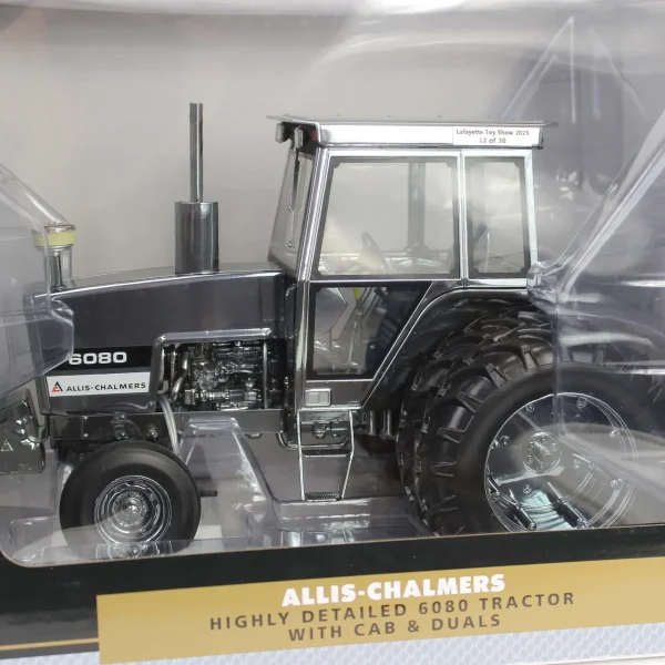 Manufacturer_SpecCast Tractors<Chrome Set of 2 ~ 1/16 Allis Chalmers 6080 Tractor, 2025 Lafayette Farm Toy Show