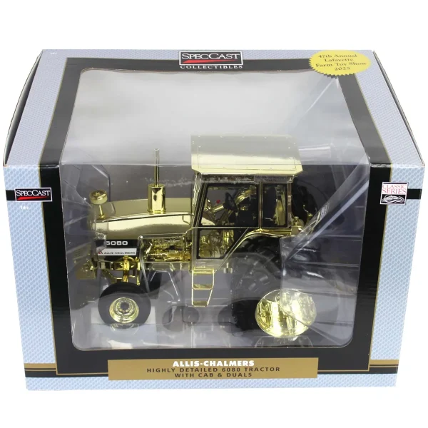 Manufacturer_SpecCast Tractors<Chrome Set of 2 ~ 1/16 Allis Chalmers 6080 Tractor, 2025 Lafayette Farm Toy Show