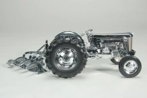 Manufacturer_SpecCast Tractors<Chrome Version ~ 1/16 Massey Ferguson 65 with No. 62 Plow, Toy Tractor Times