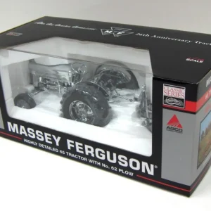 Manufacturer_SpecCast Tractors<Chrome Version ~ 1/16 Massey Ferguson 65 with No. 62 Plow, Toy Tractor Times