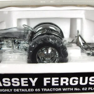 Manufacturer_SpecCast Tractors<Chrome Version ~ 1/16 Massey Ferguson 65 with No. 62 Plow, Toy Tractor Times