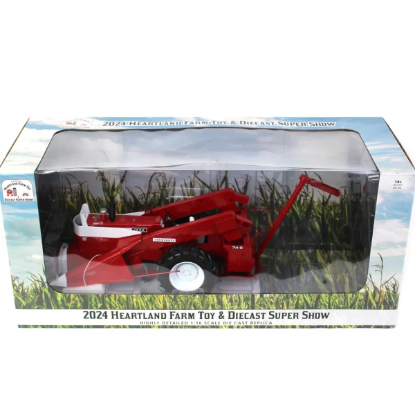 Manufacturer_SpecCast Tractors<1/16 Cockshutt 1650 with 2 Row Picker & Sheller, 2024 Heartland Toy Show