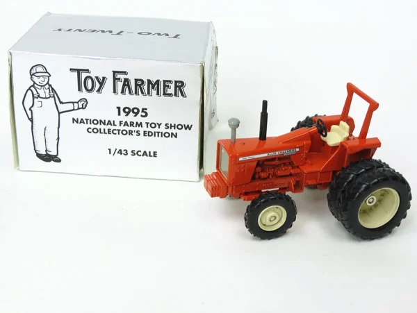 Manufacturer_ERTL Tractors<1/43 Collector Edition Allis Chalmers 220 with Rear Duals & ROPS, 1995 National Farm Toy Show