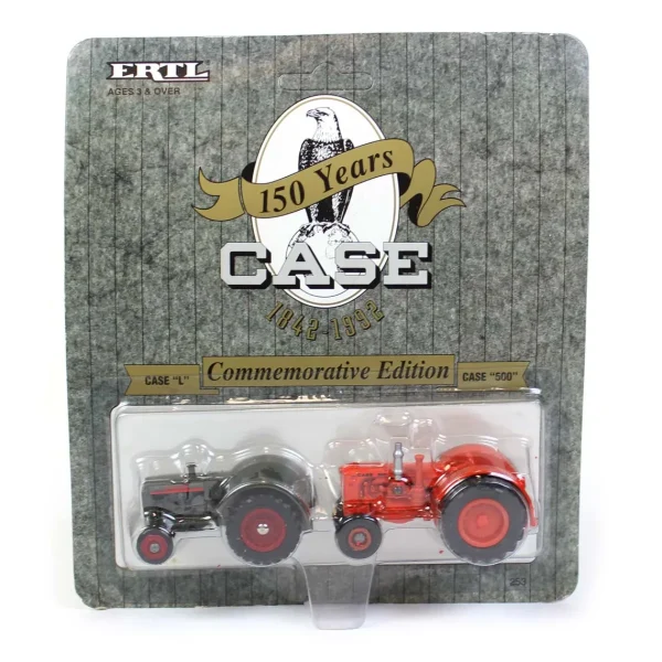 Manufacturer_ERTL Tractors<1/64 Commemorative Edition Case 150 Years Set with Case L & Case 500