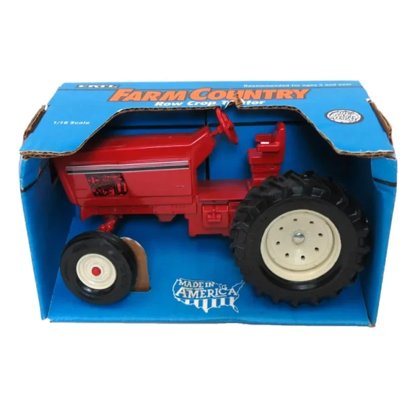 Manufacturer_ERTL Tractors<1/16 Diecast Red Tractor with Plastic Wheels by ERTL