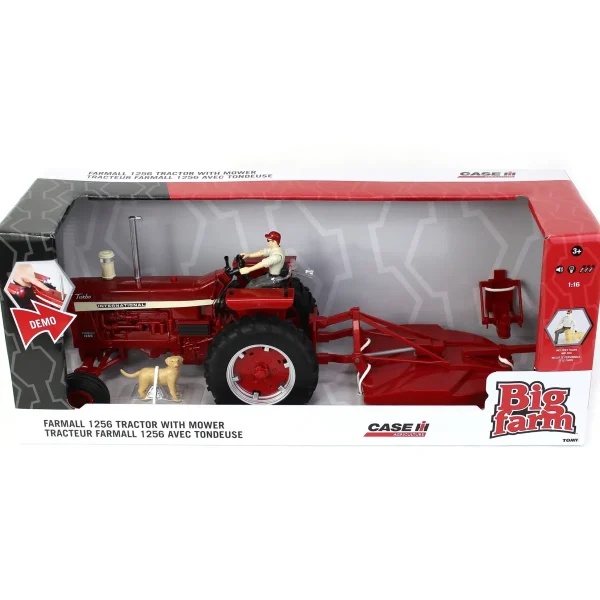 Manufacturer_ERTL Tractors | Implements<1/16 ERTL Big Farm Farmall 1256 with Mower & Figures