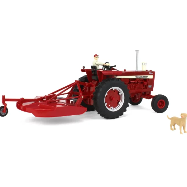 Manufacturer_ERTL Tractors | Implements<1/16 ERTL Big Farm Farmall 1256 with Mower & Figures