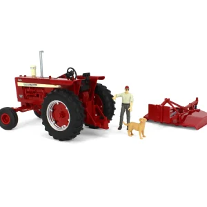 Manufacturer_ERTL Tractors | Implements<1/16 ERTL Big Farm Farmall 1256 with Mower & Figures