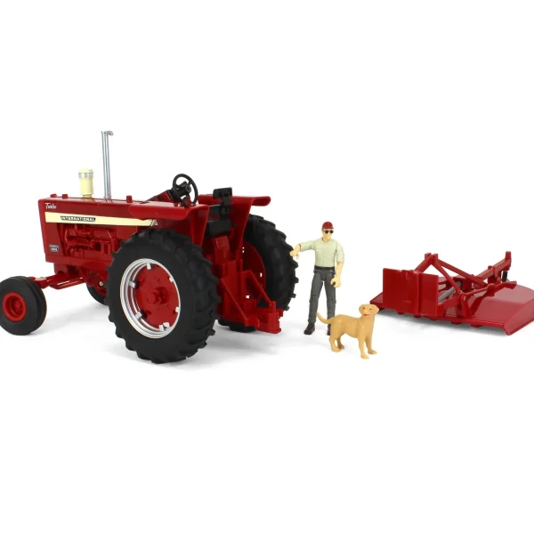 Manufacturer_ERTL Tractors | Implements<1/16 ERTL Big Farm Farmall 1256 with Mower & Figures