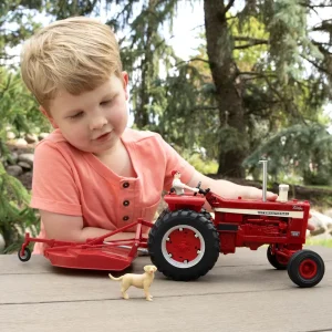 Manufacturer_ERTL Tractors | Implements<1/16 ERTL Big Farm Farmall 1256 with Mower & Figures