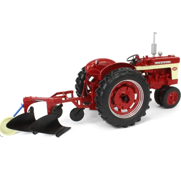 Manufacturer_SpecCast Tractors<1/16 Farmall 340 Gas Narrow Front with 2 Bottom Plow