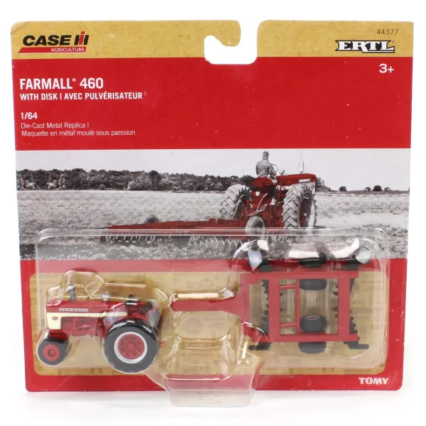 Manufacturer_ERTL Tractors | Implements<1/64 Farmall 460 Tractor with Disk by ERTL
