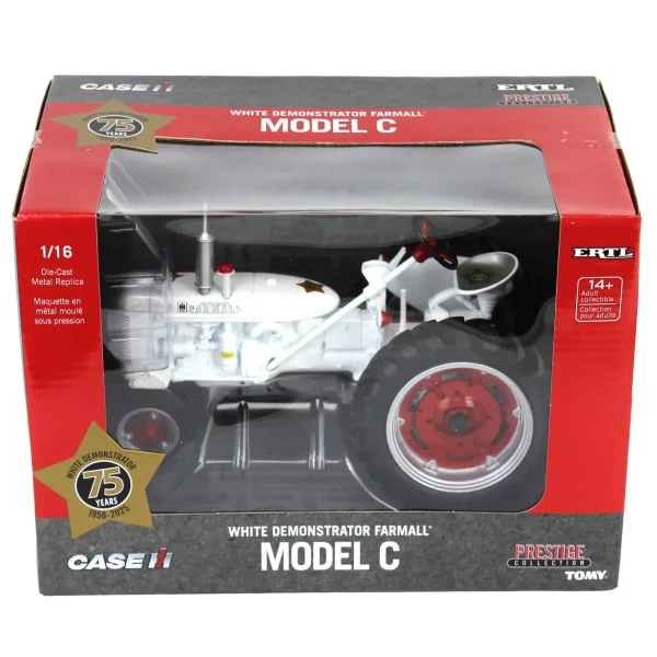 Manufacturer_ERTL Tractors<1/16 Farmall C White Demonstrator, 75th Anniversary