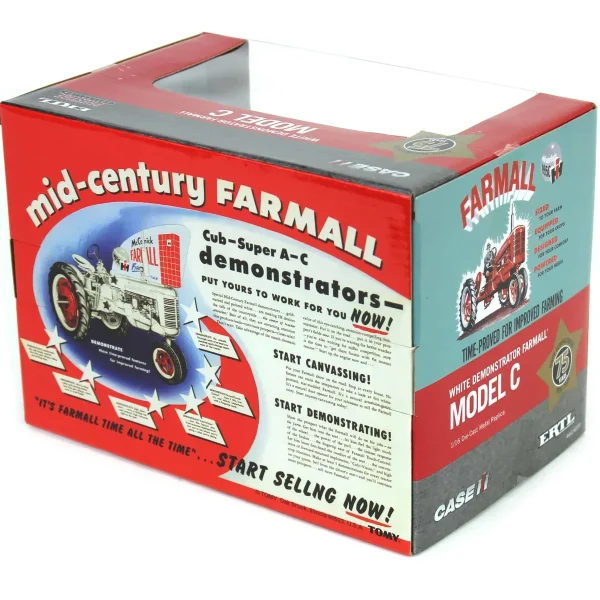 Manufacturer_ERTL Tractors<1/16 Farmall C White Demonstrator, 75th Anniversary