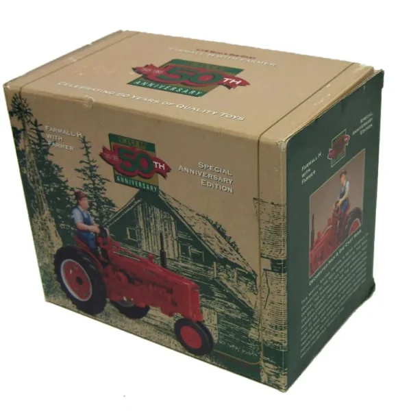 Manufacturer_ERTL Tractors<1/16 Farmall H with Farmer by ERTL, 50th Anniversary