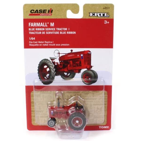 Manufacturer_ERTL Tractors<1/64 Farmall M Narrow Front with Blue Ribbon Logo