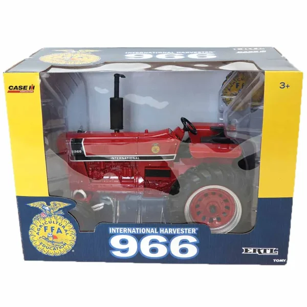 Manufacturer_ERTL Tractors<1/16 FFA International Harvester 966 Black Stripe Wide Front