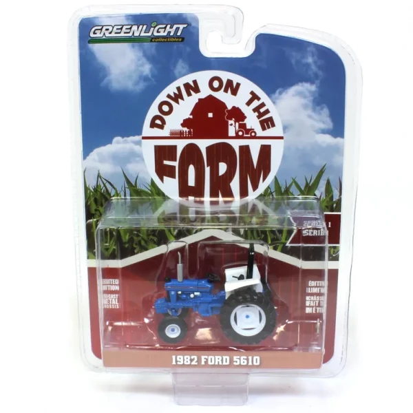 Manufacturer_Greenlight Collectibles Tractors<1/64 1982 Ford 5610 Blue & Black, Down on the Farm Series 1, GREENLIGHT