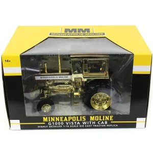 Manufacturer_SpecCast Tractors<Gold Chrome Unit ~ 1/16 High Detail Minneapolis Moline G1000 Vista 2WD with Cab