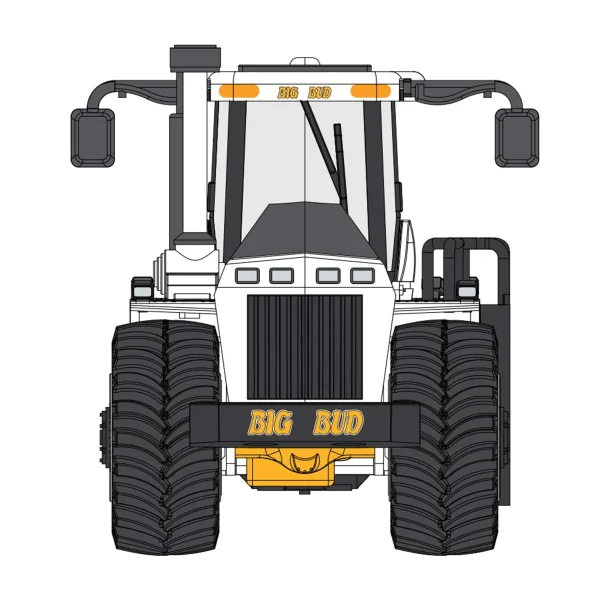 Manufacturer_First Gear, Inc. Tractors<1/64 High Detail Big Bud 700 Las Vegas White CE Version with Titan Goodyear LSW Tires