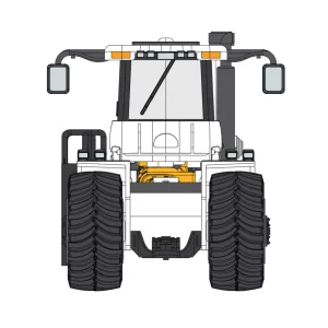 Manufacturer_First Gear, Inc. Tractors<1/64 High Detail Big Bud 700 Las Vegas White CE Version with Titan Goodyear LSW Tires
