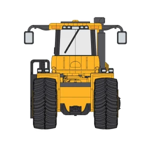Manufacturer_First Gear, Inc. Tractors<1/64 High Detail Big Bud 700 Las Vegas Yellow CE Construction Version with Titan Goodyear LSW Tires