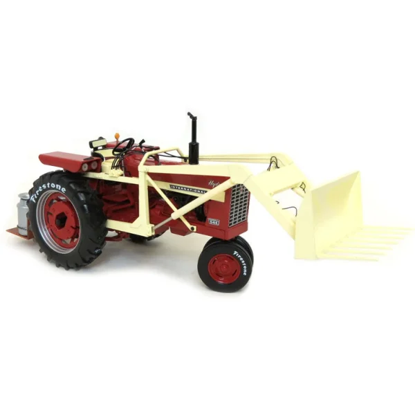 Manufacturer_SpecCast Tractors<1/16 IH Farmall 544 Hydro with Loader & Milk Can Platform, 2018 Firestone Series