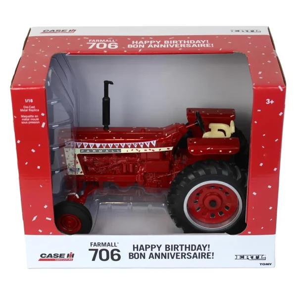 Manufacturer_ERTL Tractors<1/16 IH Farmall 706 "Happy Birthday" Tractor