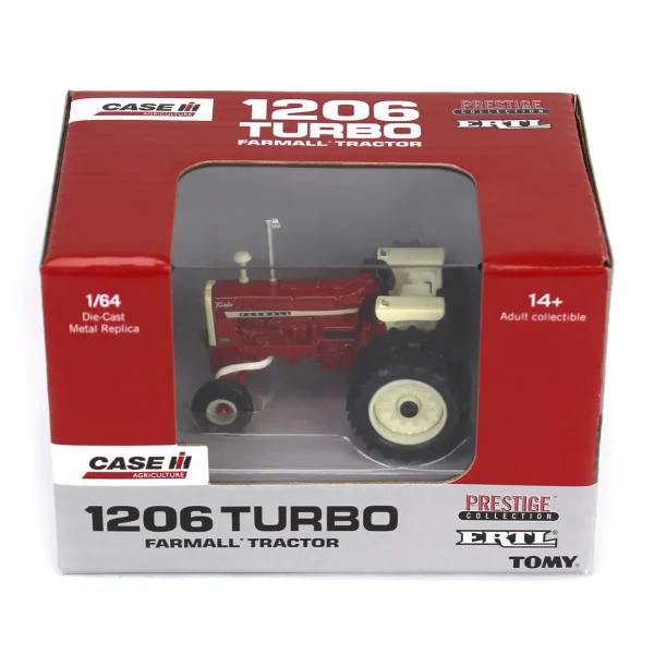 Manufacturer_ERTL Tractors<1/64 IH Farmall 1206 Turbo Tractor with Rear Duals, ERTL Prestige Collection