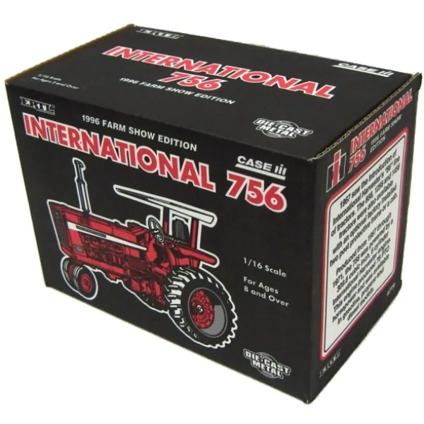 Manufacturer_ERTL Tractors<1/16 International 756 Narrow Front with Canopy, 1996 Farm Show Edition