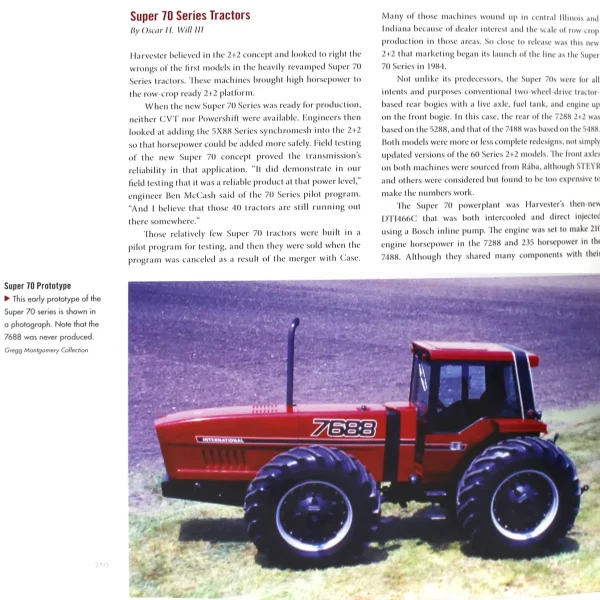 Manufacturer_ERTL Tractors<1/16 International 7688 Super 70 Series 2+2, 3rd in Outback Toys Exclusive Series