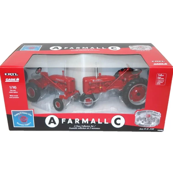 Manufacturer_ERTL Tractors<1/16 International Harvester Farmall A and C Set, 2016 Red Power Round Up